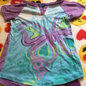 Falls Creek Pajama top with a butterfly